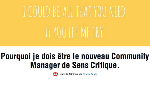 Candidature Originale Voici Une Lettre De Motivation Unique La Ruche Par Wizbii Candidature Originale Community Manager